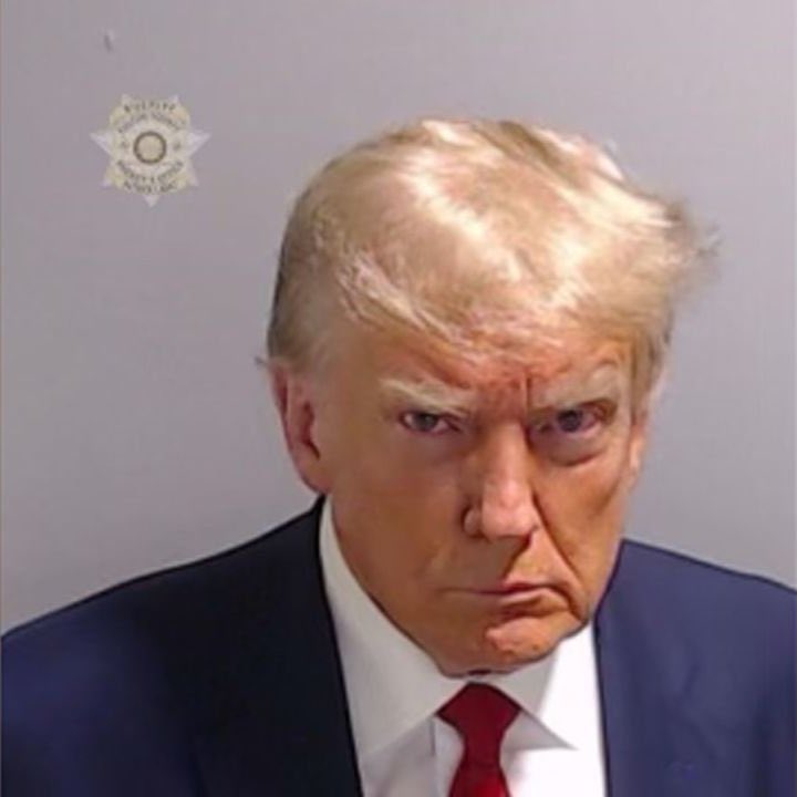 How it started / How it’s going. #TrumpMugShot
