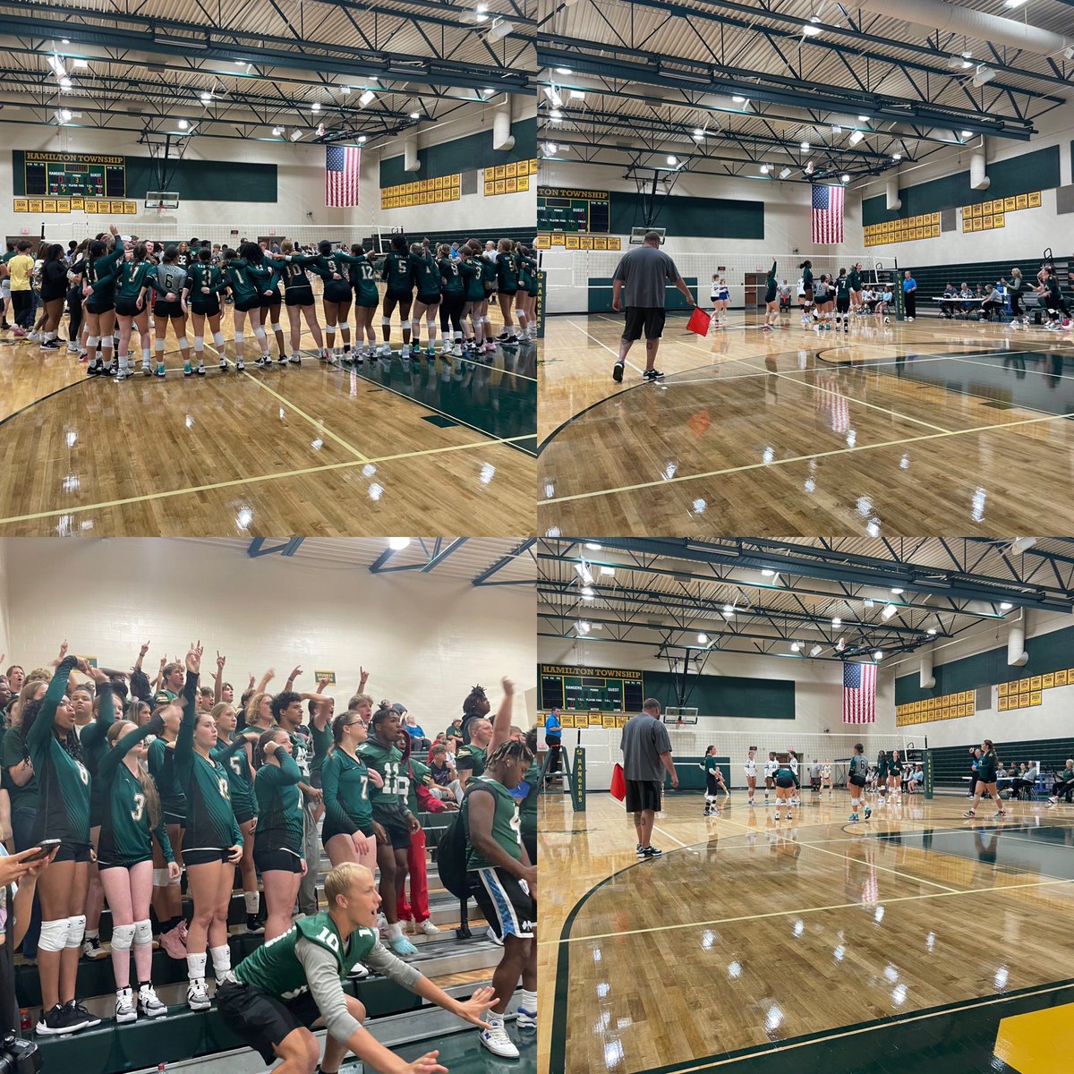 Victory is ours tonight. 3 straight sets over Bexley. JV wins in 3 sets. The student section was awesome!! Lots of fun tonight. <a href="/HamiltonLocalSD/">Hamilton Rangers</a> @JessWillsAP