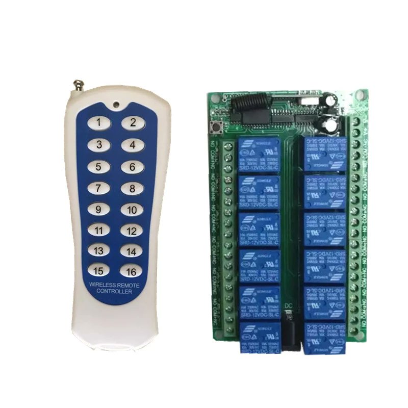 HighlightMulti's tweet image. 12V 16CH Wireless Remote Switch Relay 16 Channel Relay Module 12V 433MHz/315MHz Remote Control Module Learn Code
Order Now:bit.ly/3ujtv4I
#Wirelessremote #remoteswitch #relaymodule #remotecontrol #ghumtipasal #highlightmultitrade #roboticschitwan