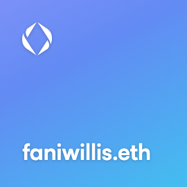 A George District Attorney is delivering us the #TrumpArrest 
FaniWillis.eth
1.9 ETH on <a href="/opensea/">OpenSea</a>
0.19 ETH on <a href="/ensvision/">Vision.eth</a> 
#ENS #Domains #ensdomains #domainsforsale