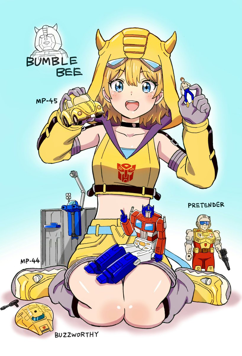 コンボイ 「コトブキヤのバンブルがついに発売!ということでいろいろ再掲載。 #Transfo」|こまごま　C102土曜、東6ツ49bのイラスト