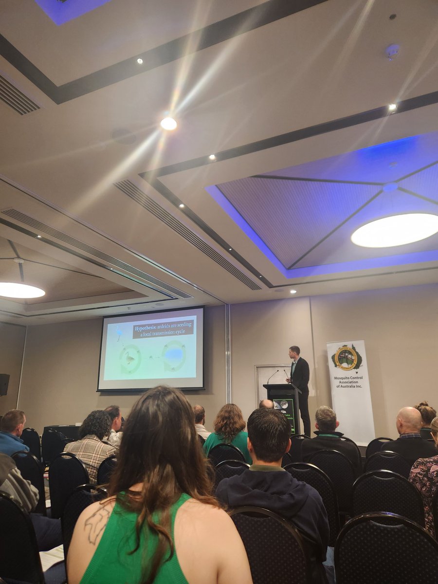 Kevin <a href="/thabo_moore/">Kevin Thabo Moore</a> did a great job introducing his bloodmeal project to #mcaa2023. He's using multiple methods across multiple sites to collect bloodfeds and hoping to work with others on the challenge. Get in touch if you have mossies!