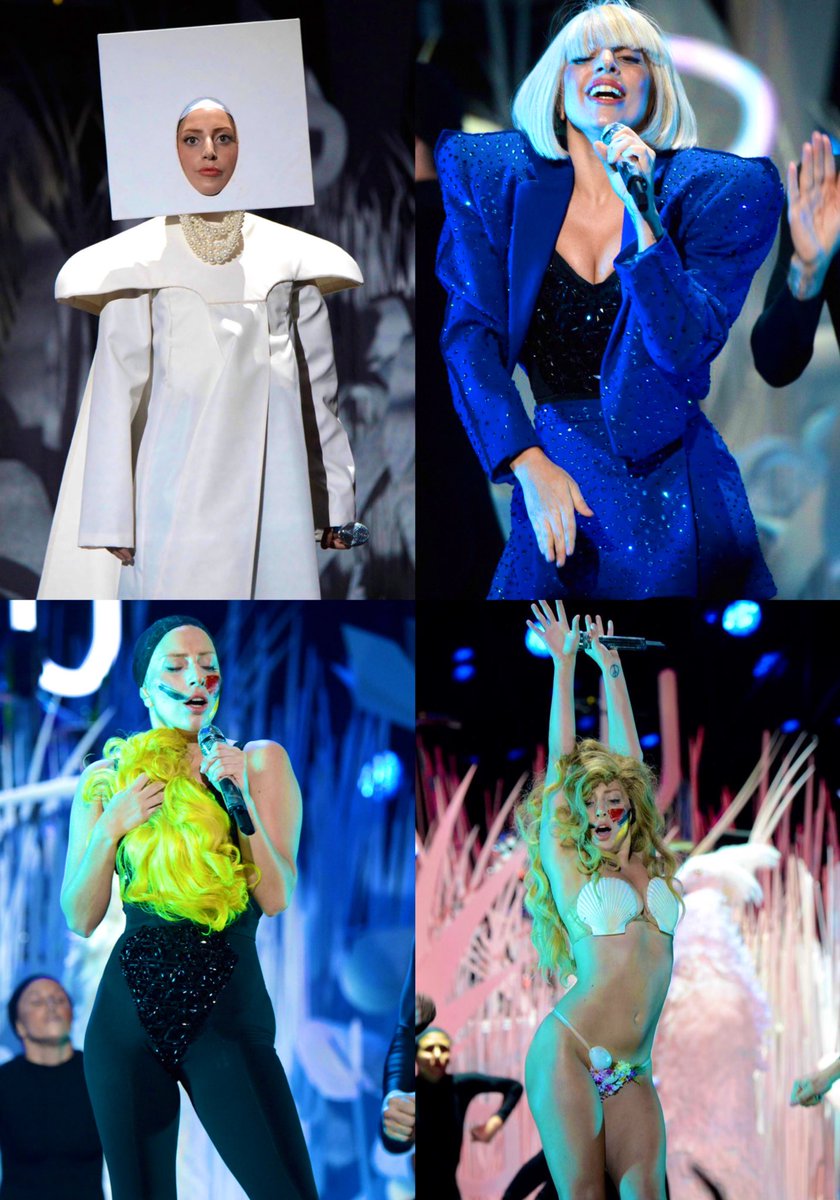chromatican's tweet photo. 10 years ago today, Lady Gaga performed “Applause” at the VMAs 🎨✨ https://t.co/ezko4hbNbs