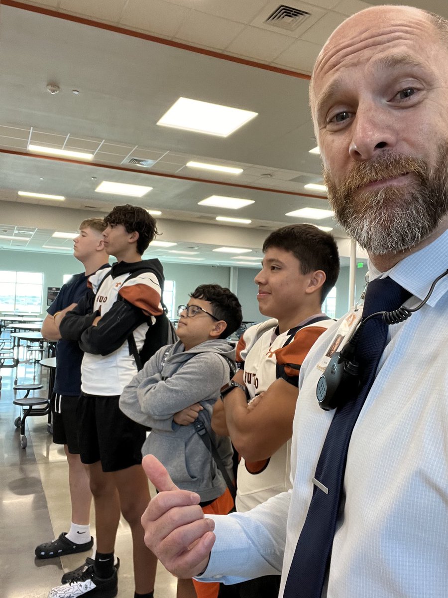 I’d like everyone to meet the NGC Assistant Assistant Principals. They like to stand with me, stand like me, during transition and correct behavior😆. Love these guys!