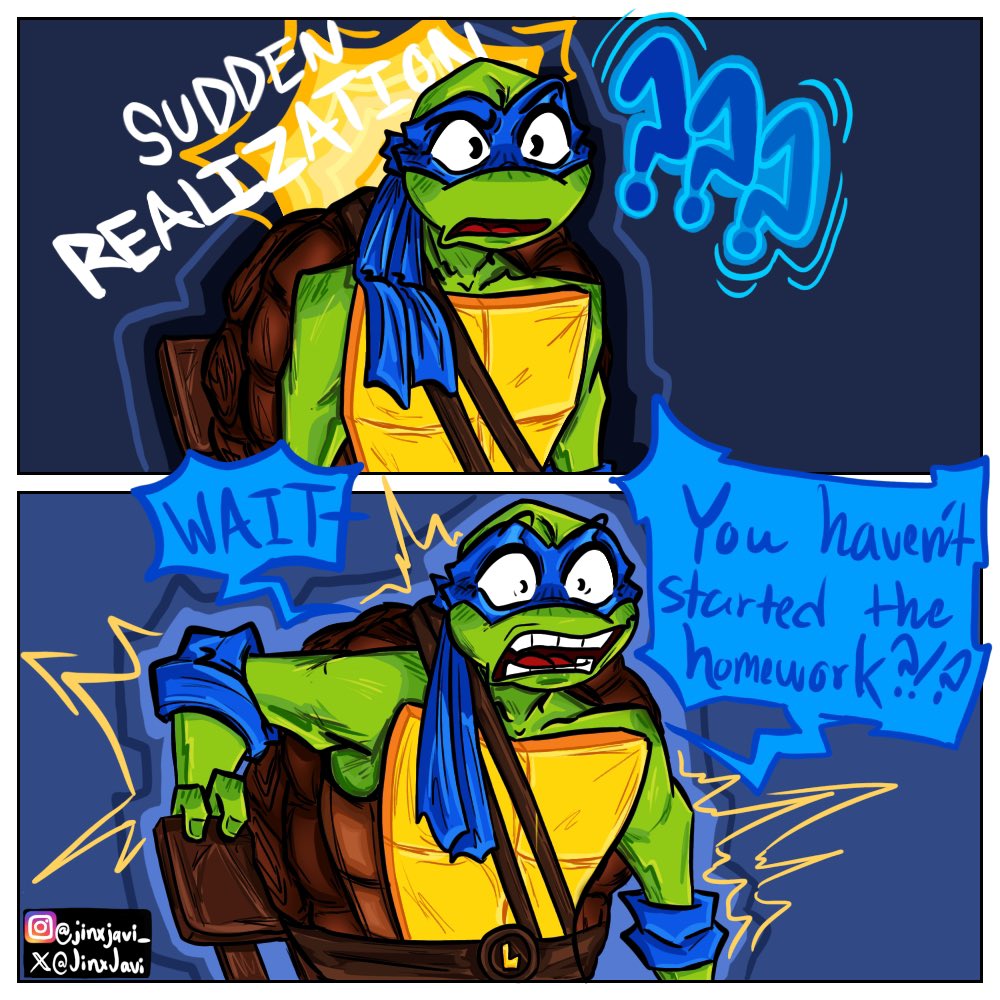 [1/2] 

DRAWING MM LEONARDO WAS SO FUNN 😭😭😭 now I know what all the hype was about. Blue is my new favorite color 😔💅✨💙

#tmnt #tmntleo #tmntraph #tmntmikey #tmntdonnie