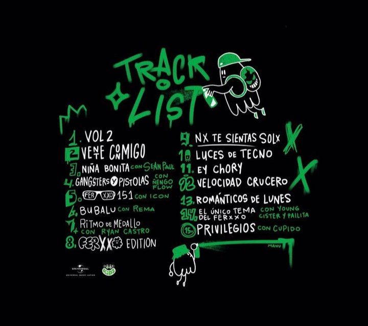 feidsite's tweet photo. Tracklist oficial de “MOR, NO LE TEMAS A LA OSCURIDAD”, el nuevo proyecto de Feid. ✨ https://t.co/IvF2o9vV80