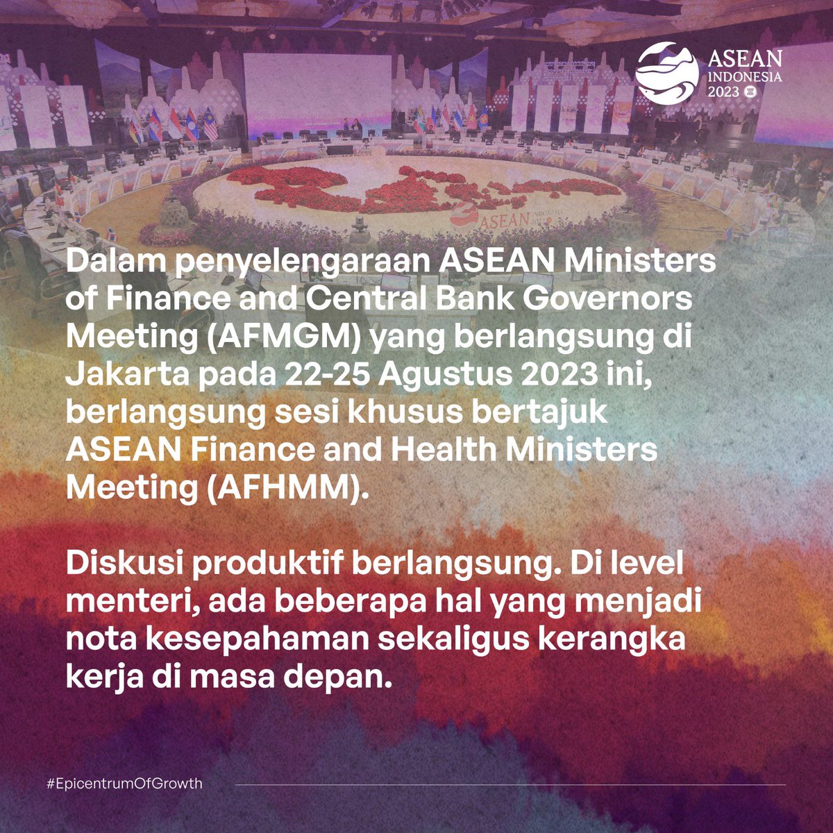 KemenkeuRI's tweet photo. Pertemuan ini adalah tindak lanjut dari mandat pemimpin ASEAN pada KTT ASEAN ke-42 lalu untuk menguatkan arsitektur kesehatan global.
Dan, jadi salah satu capaian penting Keketuaan #ASEANIndonesia2023🙌
#ASEANMatter https://t.co/m8hCVrKNW3