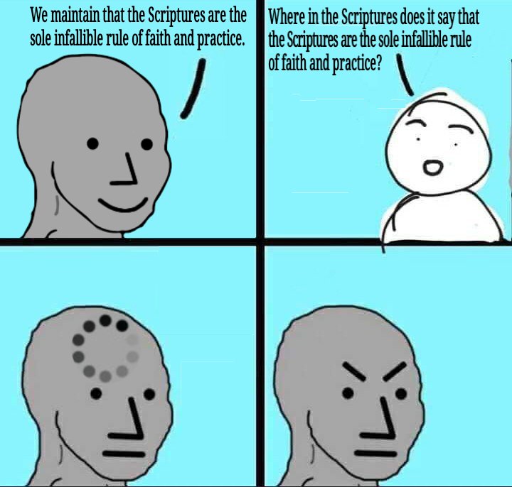 P_Odrowaz's tweet image. I challenge all Protestants to ask themselves an honest question and ponder over why their answer may not be perceived as correct...

#SolaScriptura #ScriptureAlone