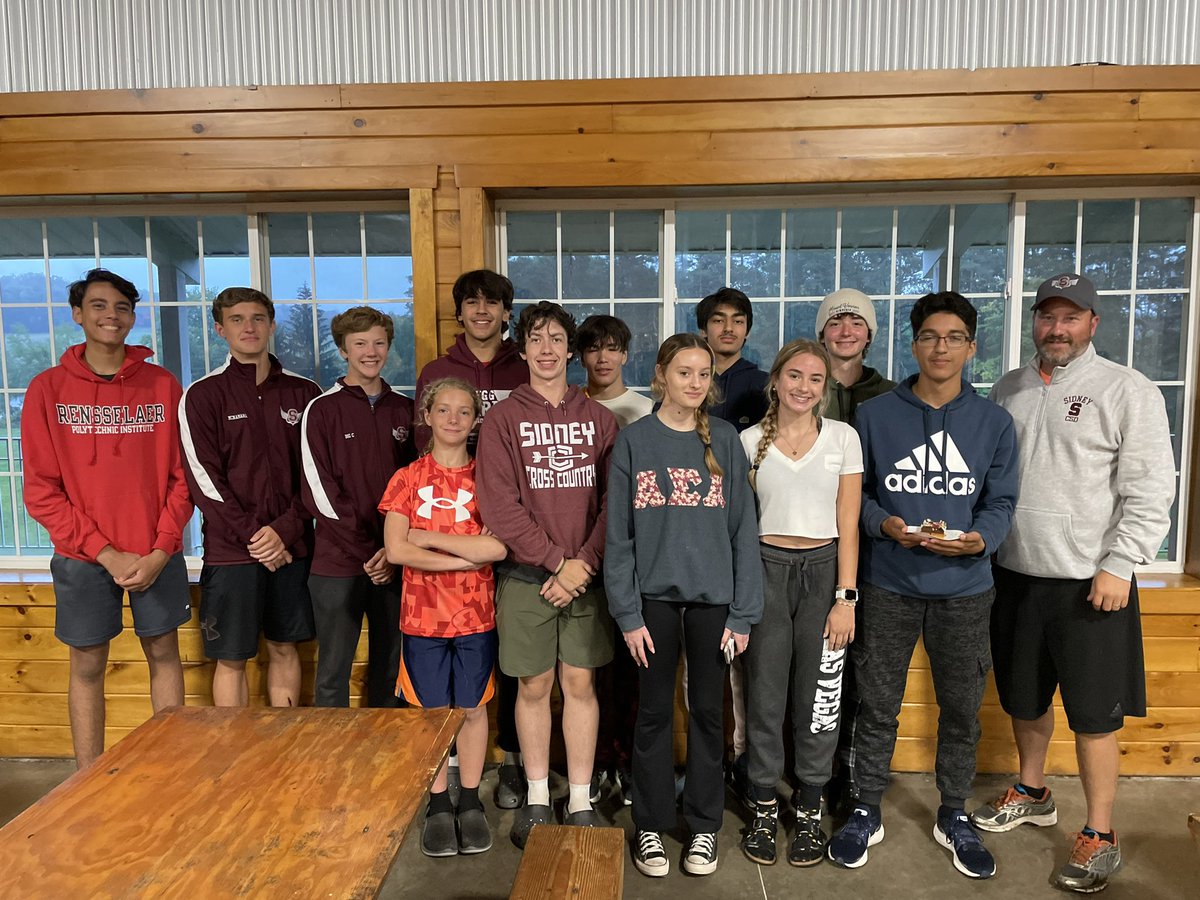 trkcoachsims's tweet photo. Sidney XC attended a 3 day training camp at Camp Hilltop this week.  They had a blast!   Thank you Delhi Cross Country for the invite. @sidneyathletics https://t.co/27othc81wM