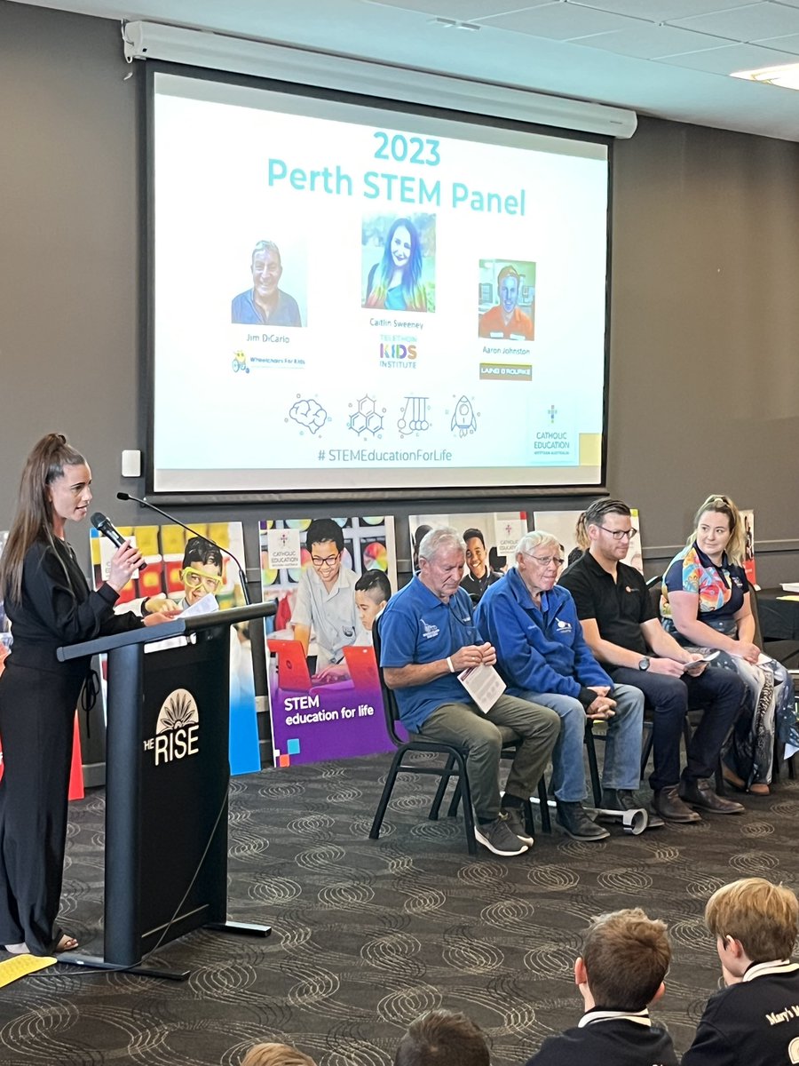 Brilliant STEM panel inspiring all <a href="/CEWA_STEM/">CEWA STEM</a> <a href="/CatholicEdWA/">Catholic Education WA</a> <a href="/C_DiCarlantonio/">Caterina Di Carlantonio</a> <a href="/CEWADigLearn/">CEWA Digital Learning</a> <a href="/BenSaulsman/">Ben Saulsman</a> @YvetteMistry <a href="/jenbead/">Jenny Jongste</a> <a href="/mandyconnor/">Mandy Connor</a> The future is bright 💡