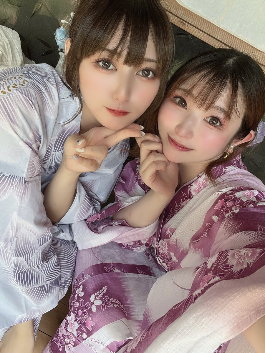 neneamane's tweet photo. 浴衣撮影はあゆみんと一緒だったのだ🥰相変わらず顔がいい🙏 https://t.co/NASbd1Lrli