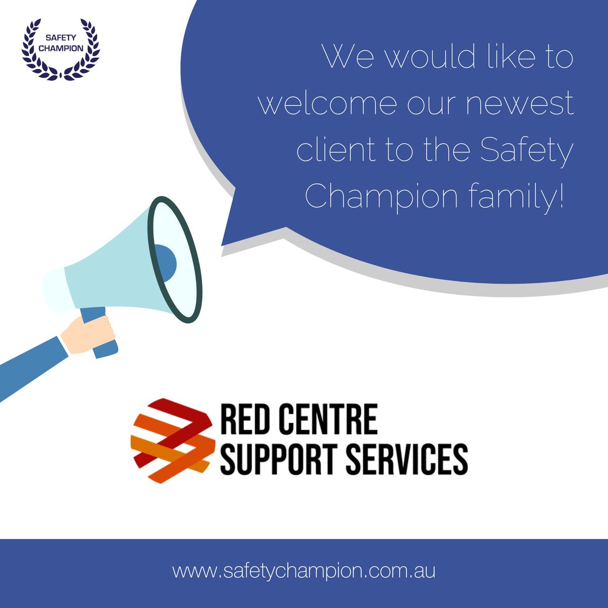 We’re delighted to welcome Red Centre Support Services to the Safety Champion Family!

Are you ready to up your safety game? Book a demo today: safetychampion.com.au/arrange-a-demo/

#NewClient #WelcomeAboard #SafetyChampion