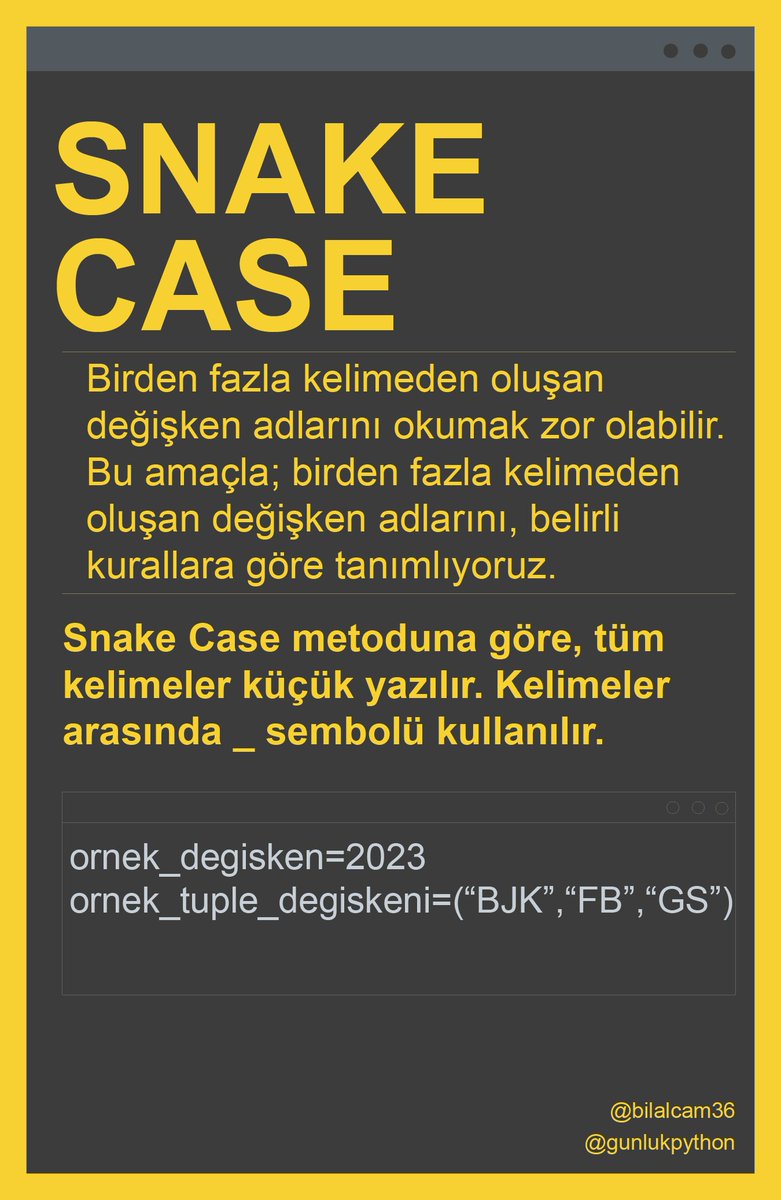 gunlukpython's tweet image. #python #pythonprogramming #programming #kodlama #yazilim #pythonprogramlama