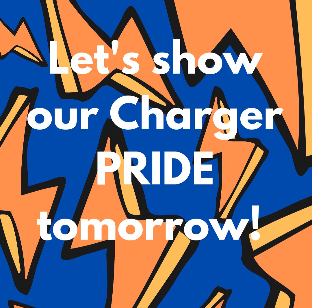 SHS is playing their first football game on Saturday! 

Join us in showing support by wearing your Charger gear or orange and blue!

#GoChargers #ChargerNation #OneTeamOneDream