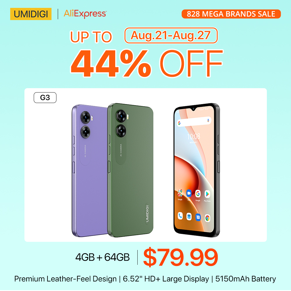 umidigi's tweet photo. 💪 Maximize the potential of smartphones at #AliExpress828 Mega Brand Sale, starting at $79.99. With a robust 5150mAh battery, these devices keep you going.🔋💥
#UmidigiG3🛒https://t.co/Dkk9Xcfs5i
#G1C1Max🛒https://t.co/RspeoTC8Ie
Join Giveaway🎁 https://t.co/xwlIiygX60 https://t.co/1lAkeBJwvE
