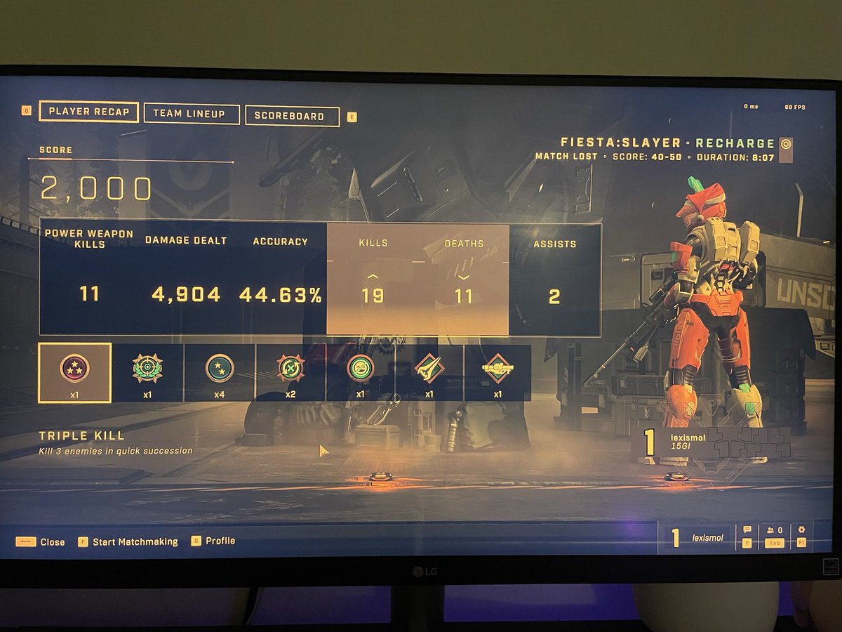 LexiASMR's tweet image. I know trumps getting arrested and all but here’s some of my best games in Halo infinite. Thank you and have a good day.