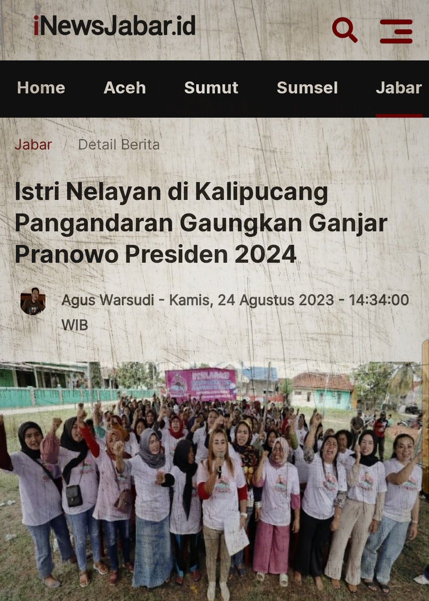 asditangerang's tweet photo. Loh g bahaya ta???
Dikandangnya Bu Susi nich 

Para Istri nelayan di Dusun Majingklak, Desa Pamotan, Kec Kalipucang, Kab Pangandaran, menggaungkan Mas @ganjarpranowo sebagai presiden 2024

Emak2 pancen oye 🥰🥰 https://t.co/WRhZtxmDPl