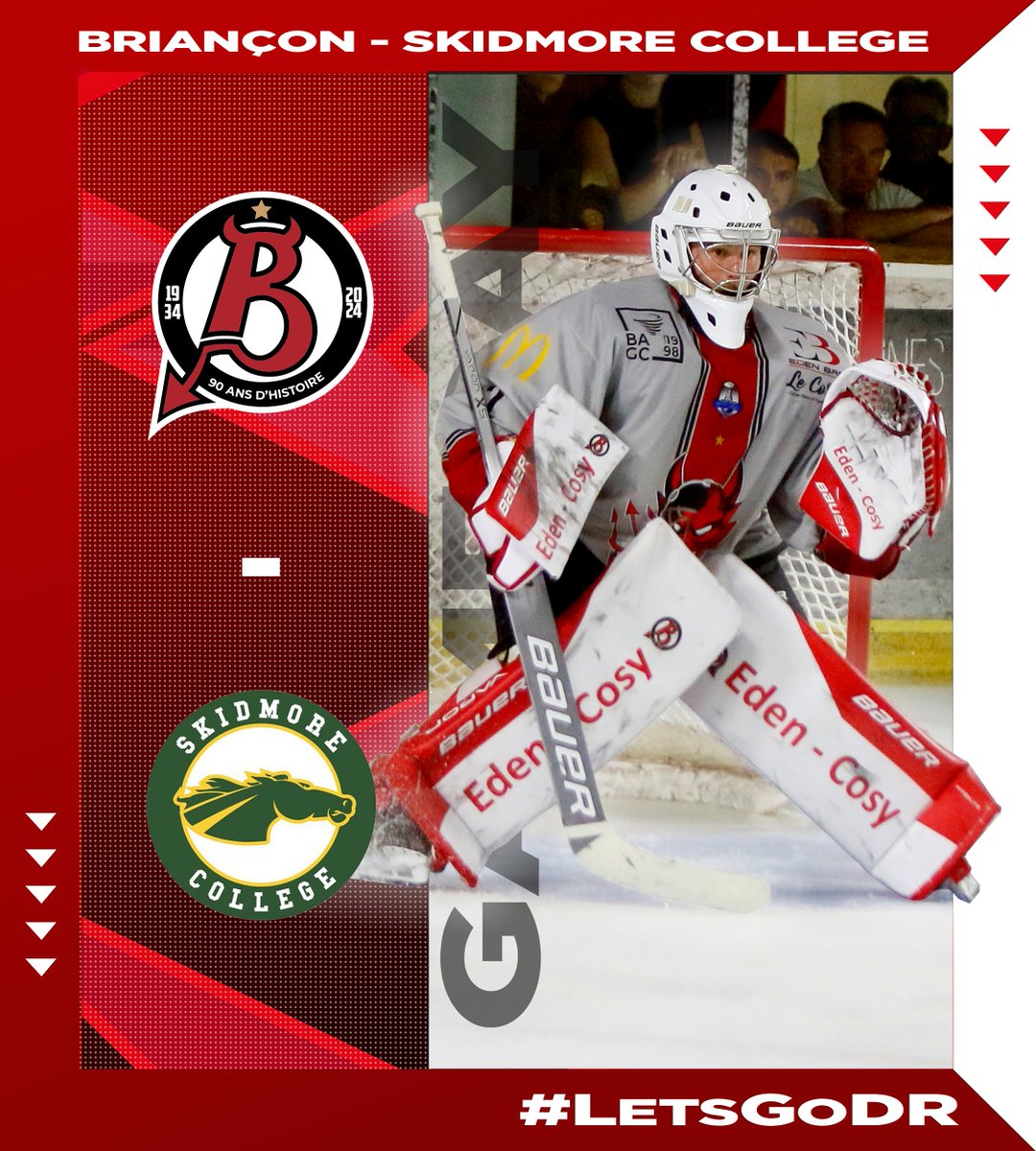 ⚡ GAMEDAY ⚡

#BRISKI | VS Skidmore College
🏆 Match de préparation
📍 René Froger
📅 Aujourd'hui
🕙 20H00
📺 <a href="/FANSEAT_FR/">FANSEAT 🇫🇷</a> 

Achetez vos billets directement depuis notre nouvelle billetterie en ligne :
billetweb.fr/briancon-skidm…

#LetsGoDR