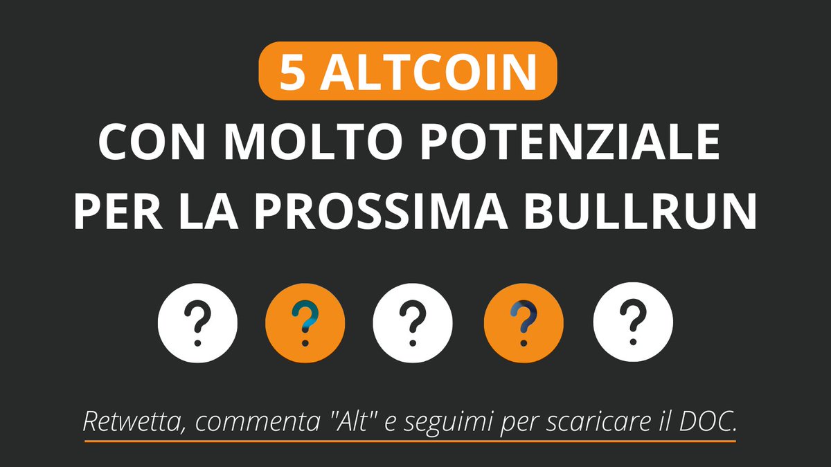 ChartingBit's tweet photo. Vuoi sapere quali coin voleranno in un’eventuale bullrun?

Ho passato 10 mesi ad analizzare le migliori in circolazione.

In questo DOC ti parlo di 5 low-cap con MOLTO potenziale.

Se lo vuoi Retwitta, Commenta "Alt" e Seguimi per riceverlo in gratis nei DM https://t.co/Qwu5Kkt5ZU