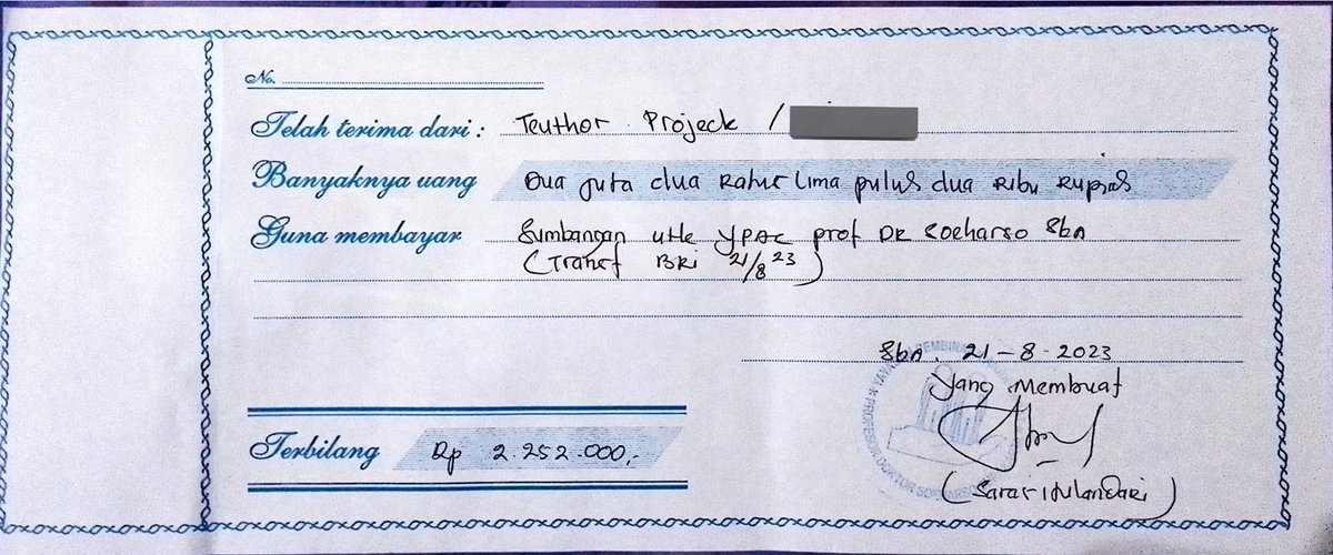 teuthorproject's tweet image. Berikut ini adalah rincian dari hasil donasi yang telah terkumpul dari pembelian E-Book dalam Treasure 3rd Anniversary Donation Project dan sudah disalurkan ke YPAC Solo.

Terima kasih banyak untuk Treasure Maker INA dan Teuthor yang telah berpartisipasi💙💎💙