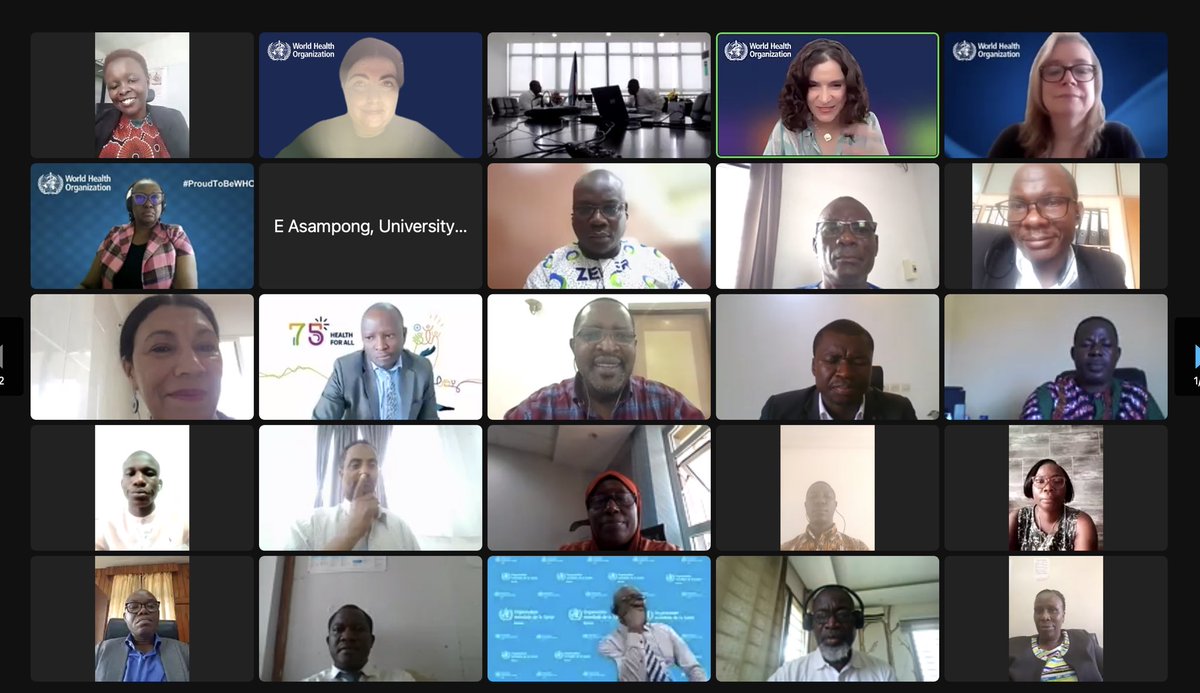 Rich discussions with colleagues from the AFRO region. We received excellent feedback on the new <a href="/WHO/">World Health Organization (WHO)</a> Guidance on #mentalhealth policy &amp; strategic action plans under development to transform mental health services and tackle the structural &amp; social determinants of #mentalhealth