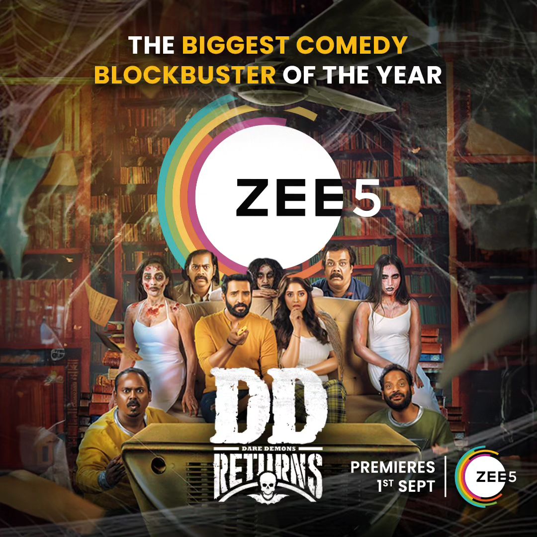 Santa_Gps29's tweet photo. #DDReturns will be streaming from Sept 1 on @ZEE5India ...🤩📺
#Santhanam #DDReturnsFDFS
 #DD3 #DDMovie #DDFilm
#DDReturnsBlockbluster
#DhillukuDhuddu3 #DareDevil 
 #DareDevilReturns
@iamsanthanam @KKumaravelMKS https://t.co/PxNFLK7hyo