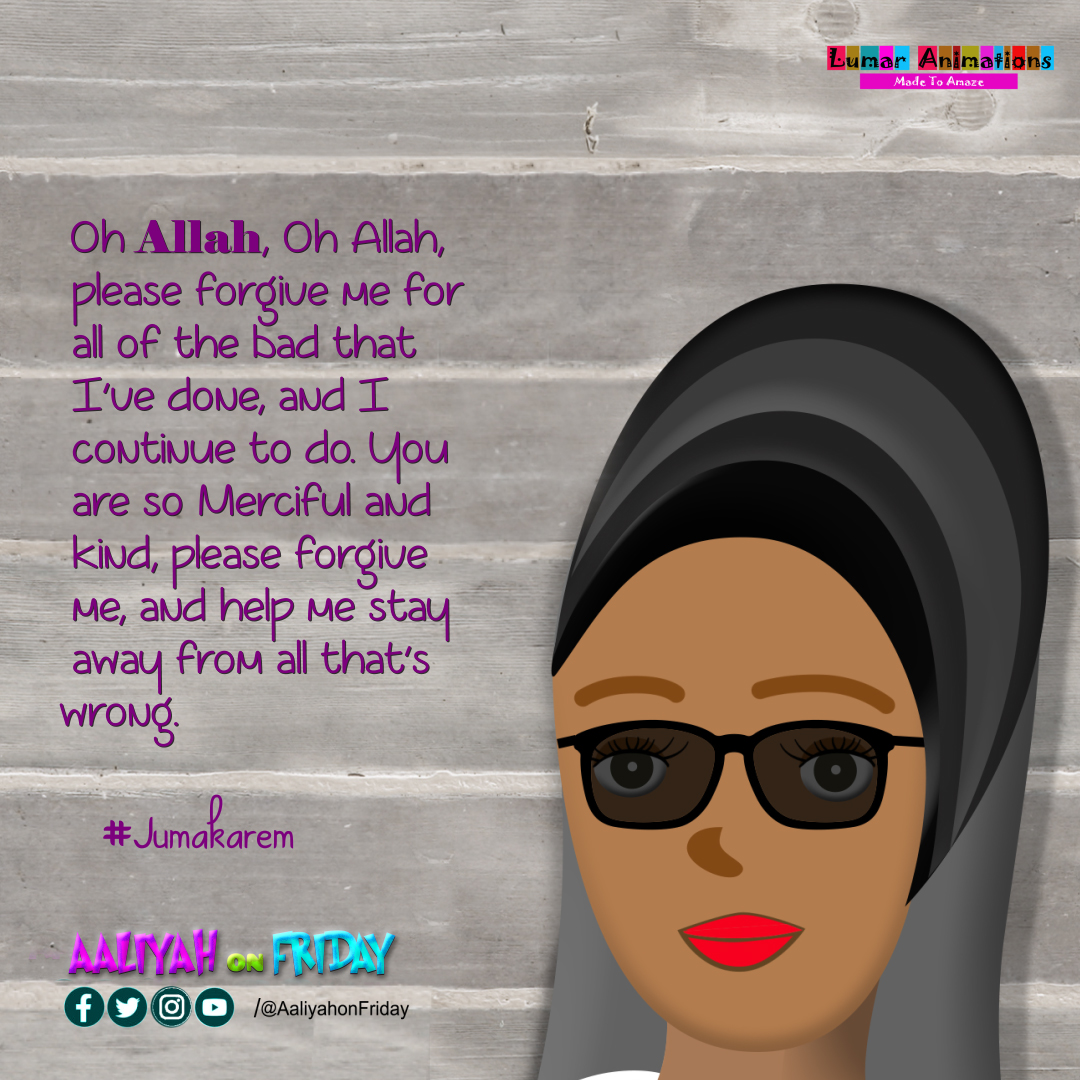 AaliyahonFriday's tweet photo. Oh Allah, please forgive me for all of the bad that I've done, and I continue to do. You are so Merciful and kind, please forgive me, and help me stay away from all that's wrong.
#ramadhan2023 #AaliyahonFriday #spiritualenlightenment #hijabviral #lumaranimations #quran #islam https://t.co/mpEN8kxOxU