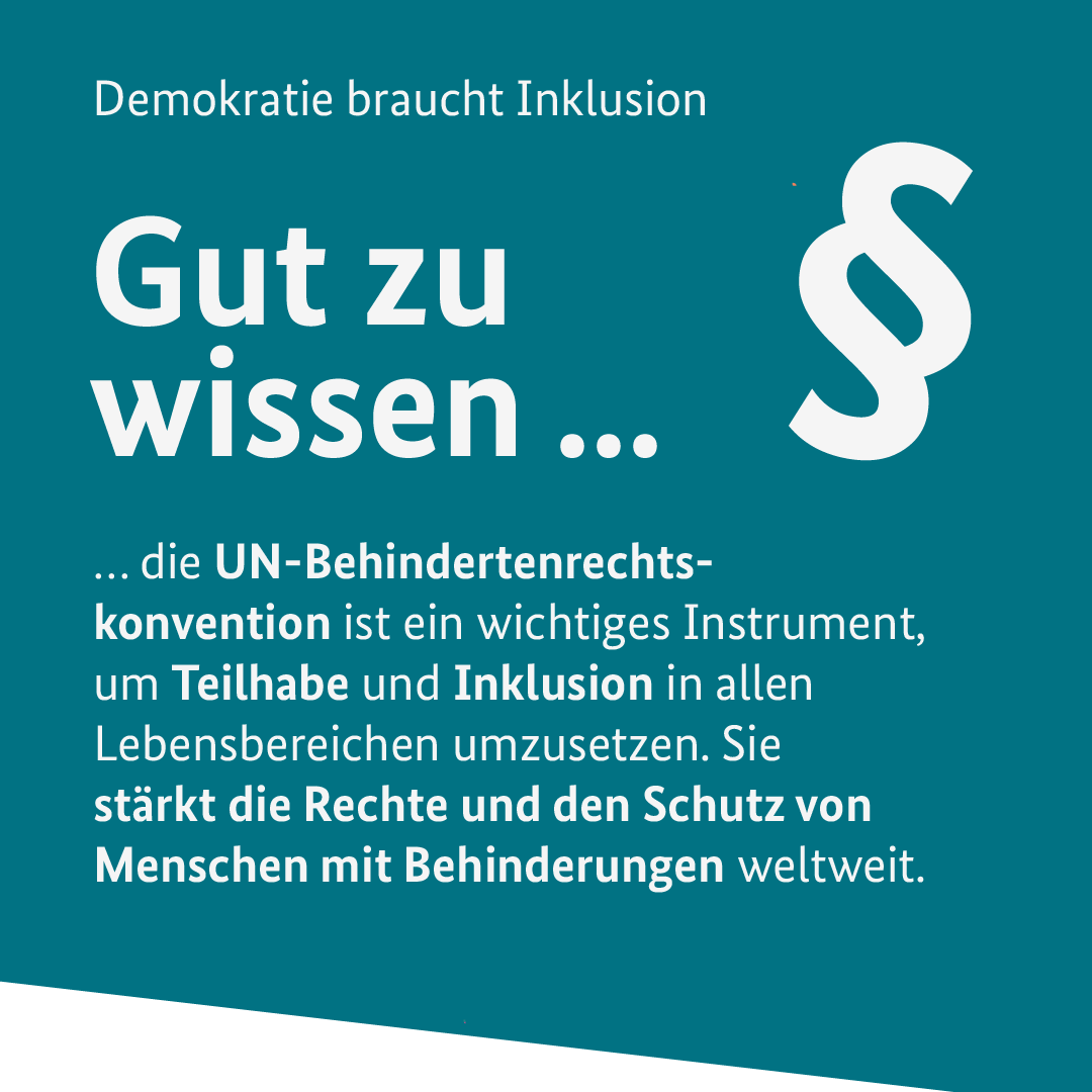 ⚖️ Die #UN-Behindertenrechtskonvention sagt: #Teilhabe und #Inklusion sind #Menschenrechte! Die Staatenprüfung kontrolliert die Umsetzung und zeigt Probleme auf. Deutschland hat schon viel geschafft -  aber noch viel vor sich! 
Mehr Infos dazu: gemeinsam-einfach-machen.de/GEM/DE/AS/UN_B…