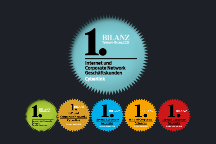CyberlinkAG's tweet photo. 🏆Bereits zum 6. Mal auf Platz 1 beim @bilanz Telekom-Rating🥇
Wir gratulieren iWay AG, net+ und EveryWare AG  zu den weiteren Podestplätzen in diesen beiden Kategorien🥇🥈🥉 und bedanken uns herzlich bei allen Mitarbeitenden, Kunden &amp; Partnern🙏

https://t.co/MlUZvGbgzm

#isp https://t.co/lgND18yndo