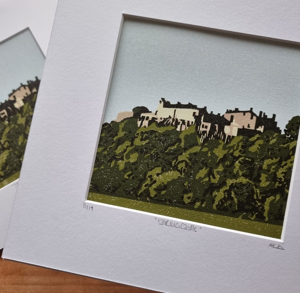 Stirling Castle Original Linoprint, comes mounted & is part of a Limited Edition - lots of prints available in shop 🖤
thebritishcrafthouse.co.uk/product/stirli…
#earlybiz #shopindie #stirlingcastle #Stirling #Scotland #visitscotland #UKGiftHour #ukgiftam