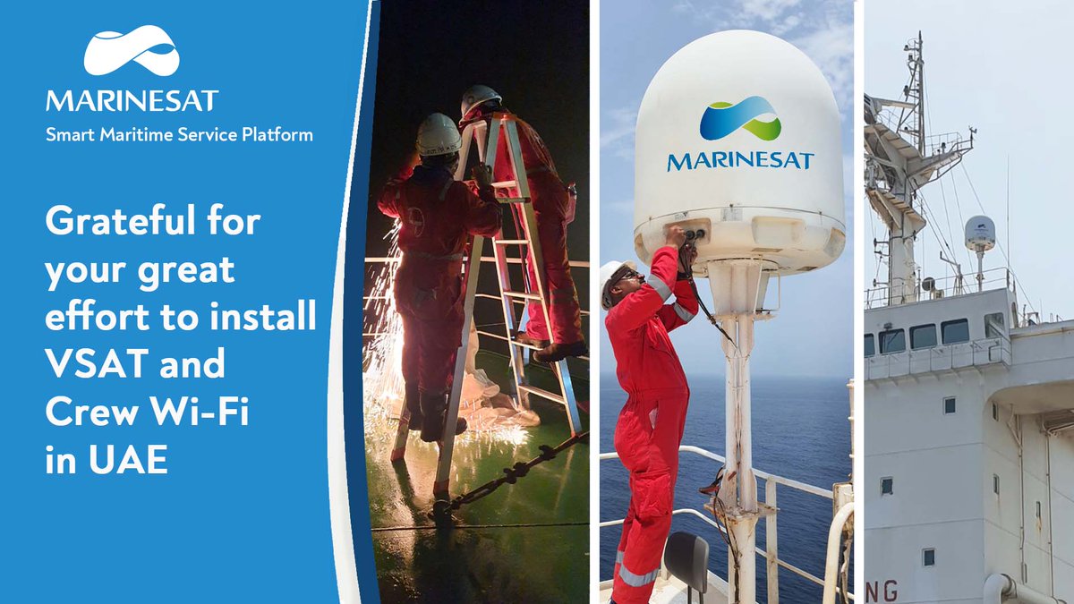 marinesat58's tweet photo. MarineSat engineers have recently excelled in both shipboard installations and IT services in the port of the UAE. With a global reach, our commitment to efficient, seamless service knows no boundaries. Wherever you sail, we're with you, connecting global maritime business. https://t.co/3sUwWA4ZRs