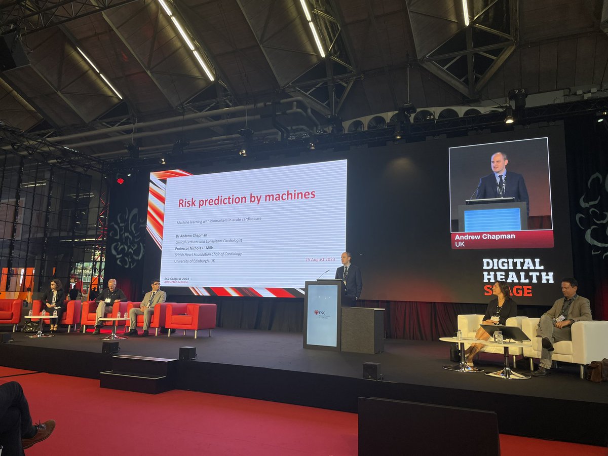 The Congress started, do not miss the great sessions at the Digital Health stage! Now about the hottest topic AI in clinical practice 

#ESCcongress @escardio #EHJDigital