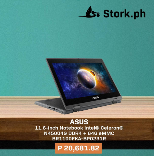 stork_ph's tweet photo. The ASUS 11.6 inch Intel® Celeron® N4500 combines compact design with powerful performance, making it the ideal companion for productivity on the go. With its high-speed processor and stunning display, you can tackle tasks and enjoy immersive visuals wherever you are.
#StorkPH https://t.co/SV9nAmBE2M