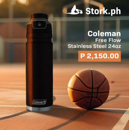 stork_ph's tweet photo. The Coleman Free Flow Stainless Steel 24oz bottle is the ideal travel companion as it keeps your beverages hot or cold for extended periods of time. For hydration solutions that will last the test of time, put your trust in the Coleman legacy.
#StorkPH https://t.co/0oqXaT39Ki