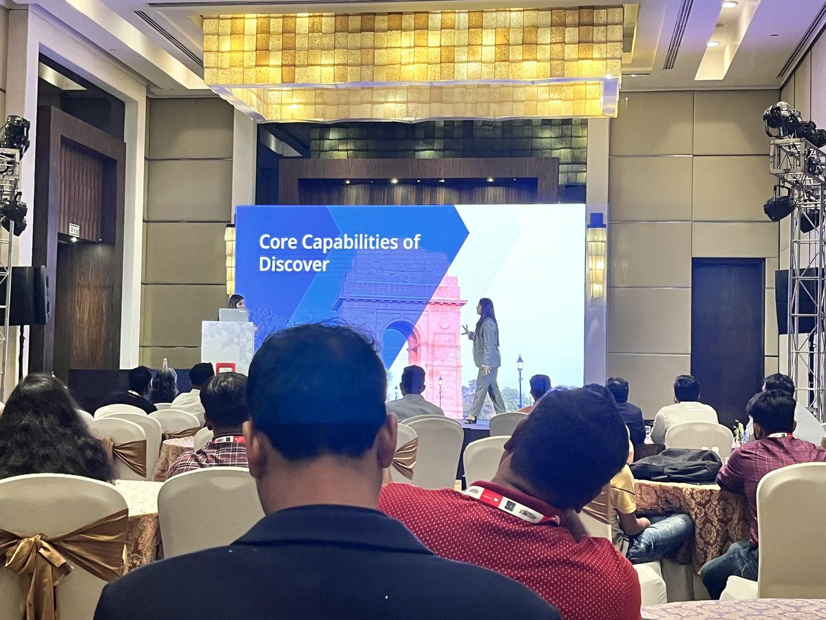 Second day 3rd session by “Everything you need to know about Sitecore Discover” by Neha Pasi and Mahima Patel 
#sugcon #SUGCONIndia #sitecore #sitecorecommunity