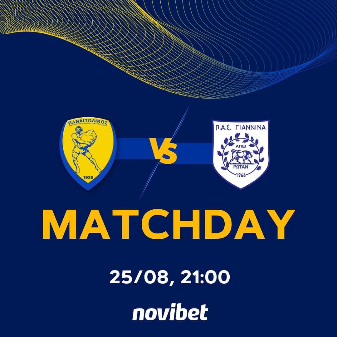FC_Panetolikos's tweet photo. MATCHDAY 🔵🟡
🆚 @PASGianninaFC 
📆25/08/2023
🕙21:00 
🏟 @panetolikos_Stadium 
#Panetolikos #Togetherstronger #PANPAS https://t.co/uDSgSVas9s