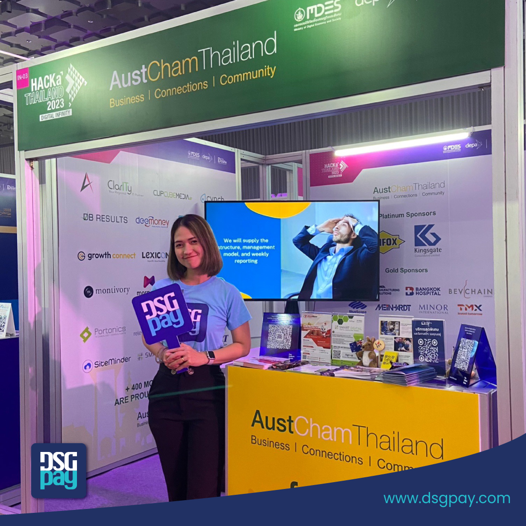 DSGPay's tweet image. 🎉 Happening Now! 🎉 DSGPay is proudly attending HACKaThailand 2023: DIGITAL INFINITY at the Queen Sirikit National Convention Center (QSNCC) in Bangkok, 
#HACKaThailand2023 #DigitalInfinity #DSGPay #FinTech #Bangkok #QSNCC #depaThailand #ดิจิทัลไม่มีที่สิ้นสุด