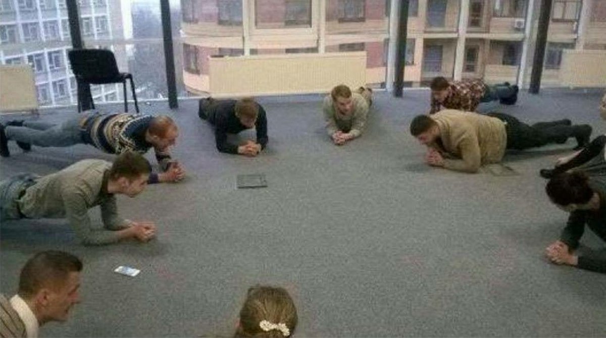 Just a friendly reminder: The best technique to keep your daily "Standup" meeting much shorter 😉