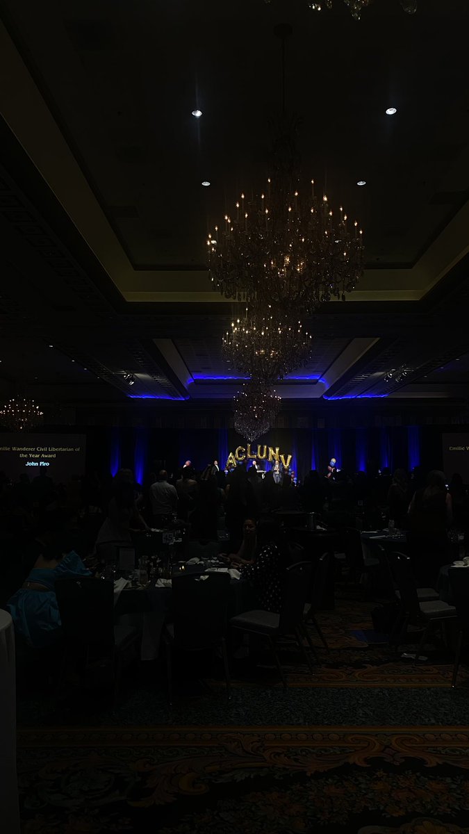 elenashburn's tweet photo. What an honor it was to attend the @ACLUNV Gala tonight! Got meet so many inspiring people working tirelessly to improve civil liberties in their communities. I am so inspired by their tenacity and their commitment to their home state. Thank you for everything you do, @ACLUNV! https://t.co/pRhQPZqJWI