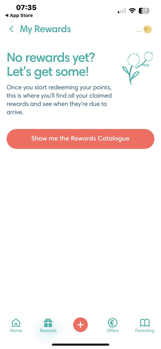 josh_bilo's tweet photo. @Pampers_UK logged in to the new app, message saying that I have a reward waiting for previous scans on the app, takes me to the catalogue but only shows me what I can redeem with points? Nothing waiting for me 🤷‍♂️ https://t.co/IG4iWurLS7