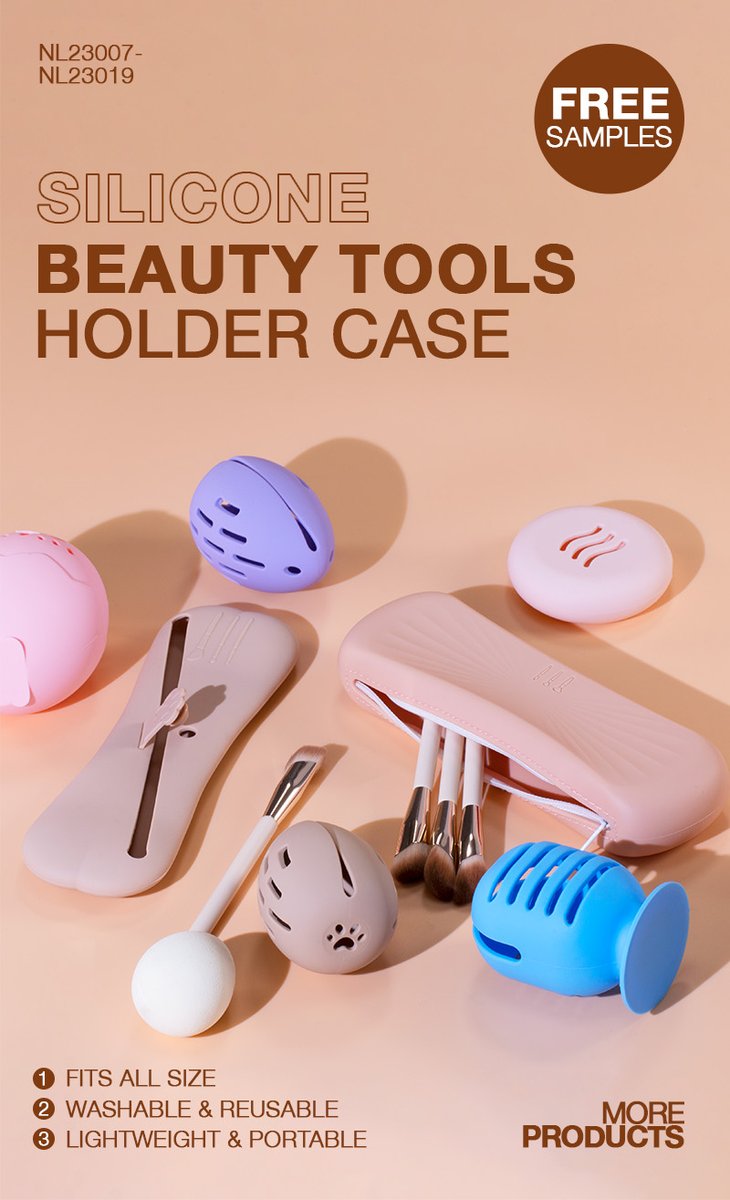 LiyaBeautyKits's tweet image. Silicone Makeup Sponge Blender Vented Hoder Makeup Brushes Bag Powder Puff Case
#makeuptool #sponge #storagebag #makeupbrush #powderpuff #beauty