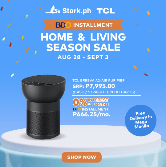 stork_ph's tweet photo. Breath of Fresh Air: Experience purified spaces with the TCL BREEVA A2 Air Purifier, covering up to 30 sq. meters. Cleanse your surroundings effortlessly and enjoy a healthier, crisper atmosphere.

#StorkPH #SureKaDito https://t.co/OAeMSzTkZ9
