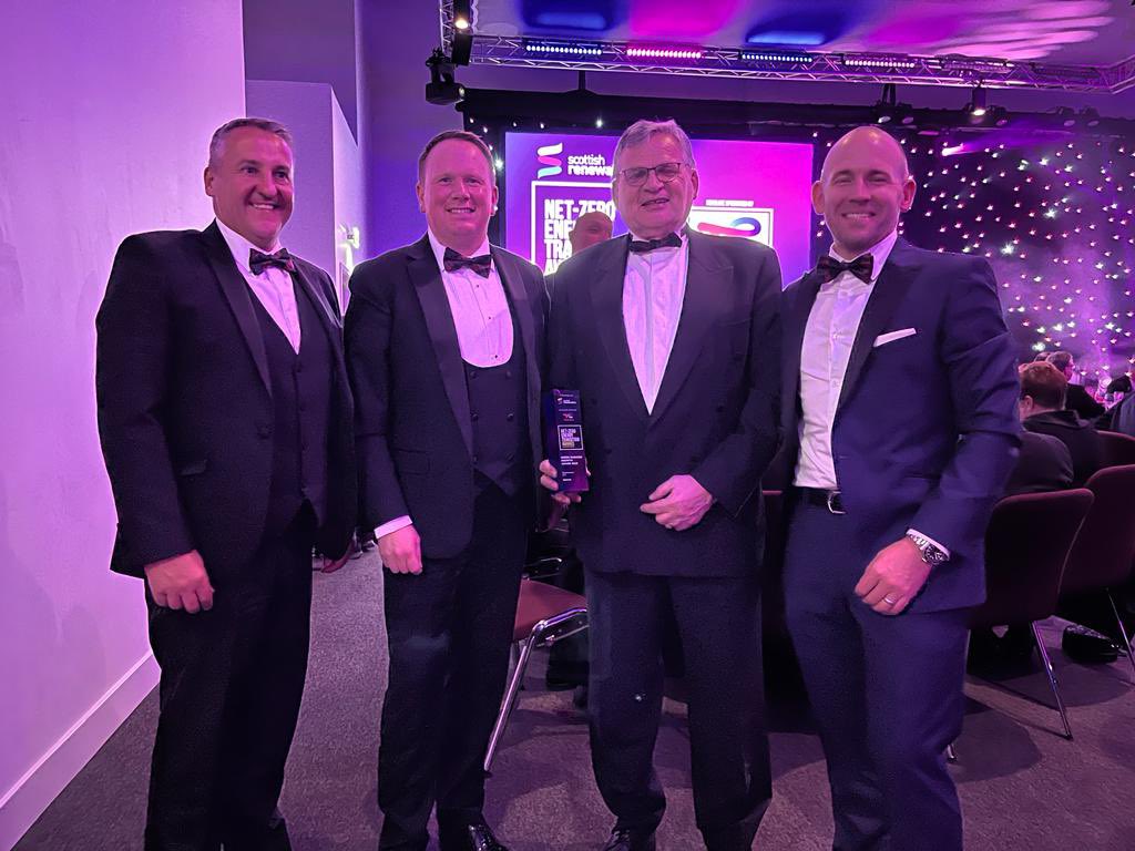 We are delighted to announce a category win at the <a href="/ScotRenew/">Scottish Renewables</a> Net-Zero Energy Transition Awards 2023 for the Green Business Growth Award! A special mention to all the runners-up and fellow winners on the evening. #NZETA23