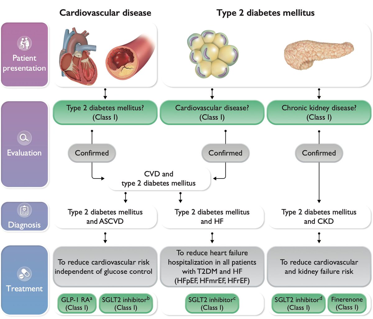 ValleAlfonso's tweet photo. ⚠️Management of CV disease in patients with type 2 diabetes 👉2023 @escardio Guidelines 

👉 To reduce CV risk independent of glucose control: GLP1+iSGLT2

📥 https://t.co/SFTeTCXM7q #ESCcongress @riesgo_SEC https://t.co/80DzqfOse7