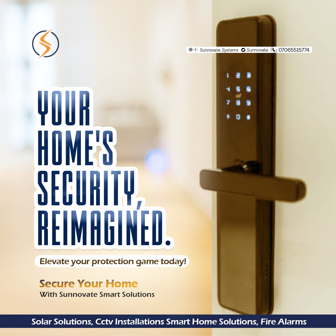 sunnovate's tweet photo. TGIF 💃💃💃💃💃💃 

Elevate your protection game today with sunnovate smart door lock and have your home security reimagined with smart intelligent features. 

Sunnovate got you covered +2347065515774 https://t.co/LFStjpDBjr

#sunnovate https://t.co/vg2bAkhcyc