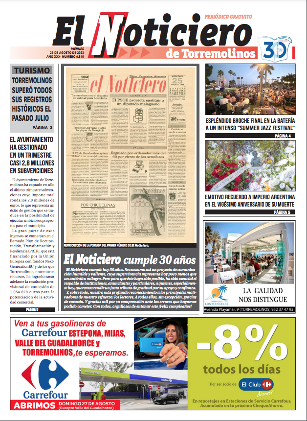 ElNoticieroDig's tweet photo. Buenos días con las portadas de este viernes, 25 de agosto.

Una edición muy especial, la de nuestro 30 aniversario: https://t.co/GYdG8IjBUZ