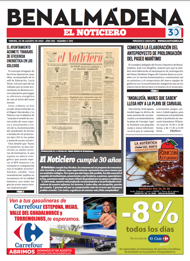 ElNoticieroDig's tweet photo. Buenos días con las portadas de este viernes, 25 de agosto.

Una edición muy especial, la de nuestro 30 aniversario: https://t.co/GYdG8IjBUZ