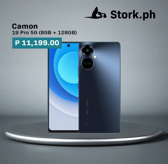stork_ph's tweet photo. Experience the future of mobile connectivity with the Camon 19 Pro 5G (8GB + 128GB) cellphone unit. Powered by advanced 5G technology, this device offers lightning-fast download and upload speeds, allowing you to stream, game, and stay connected like never before. #StorkPH https://t.co/XQpL01XUa9