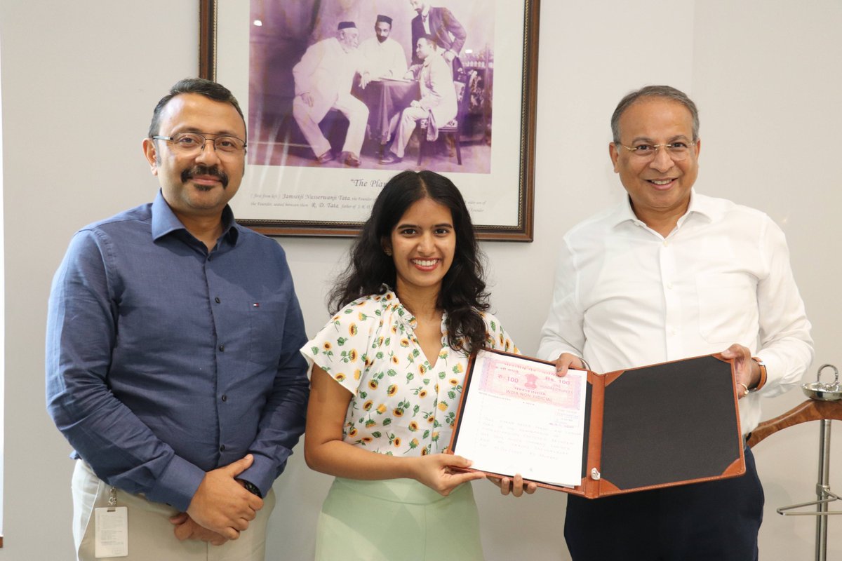 Prachi Shevgaonkar (@prachishe) on Twitter photo Excited to announce that I am coming on board as the Climate Change Advisor to <a href="/TataPower/">TataPower</a> and all its subsidiaries
It was an honour to sign on to this role earlier this month with the MD & CEO of Tata Power <a href="/sinha_praveer/">Praveer Sinha</a> and CHRO Chief Sustainability at Tata Power <a href="/himaltewari/">Himal Tewari</a> Excited to announce that I am coming on board as the Climate Change Advisor to <a href="/TataPower/">TataPower</a> and all its subsidiaries
It was an honour to sign on to this role earlier this month with the MD & CEO of Tata Power <a href="/sinha_praveer/">Praveer Sinha</a> and CHRO Chief Sustainability at Tata Power <a href="/himaltewari/">Himal Tewari</a>