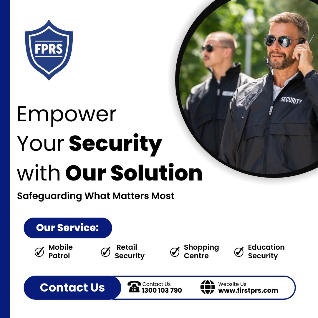 first_prs's tweet image. "Enhance your peace of mind and safeguard what matters most with #FirstPRS – your trusted #partner in #physicalsecurity solutions. 

Your safety is our priority.   Learn more at firstprs.com and take control of your #security today.   

#ProfessionalServices #GetAQuote